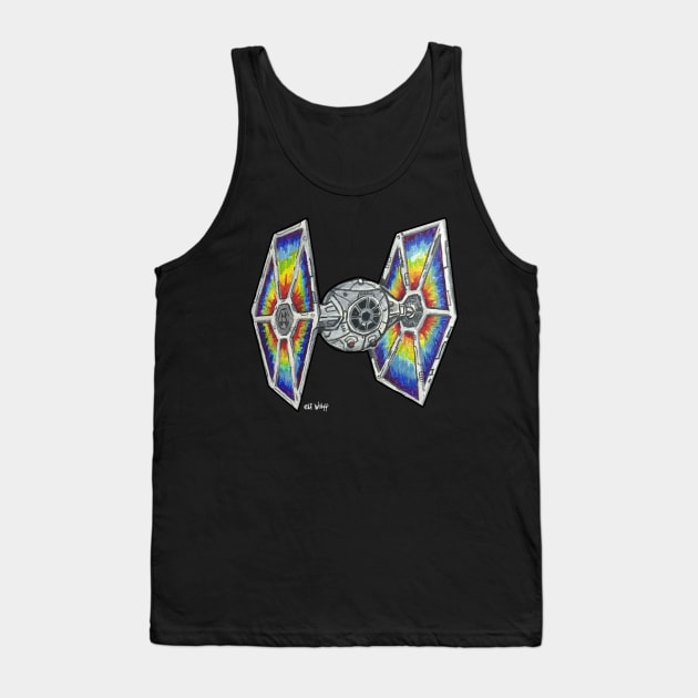 Tie Dyed Fighter Tank Top by eliwolff